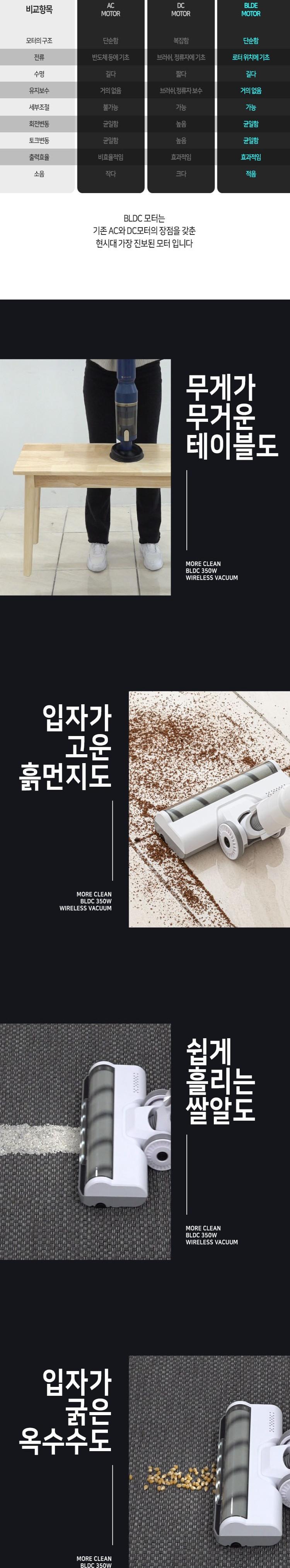 [렉스퀸]모어 클린 BLDC AUTO 무선청소기 상세 이미지 4