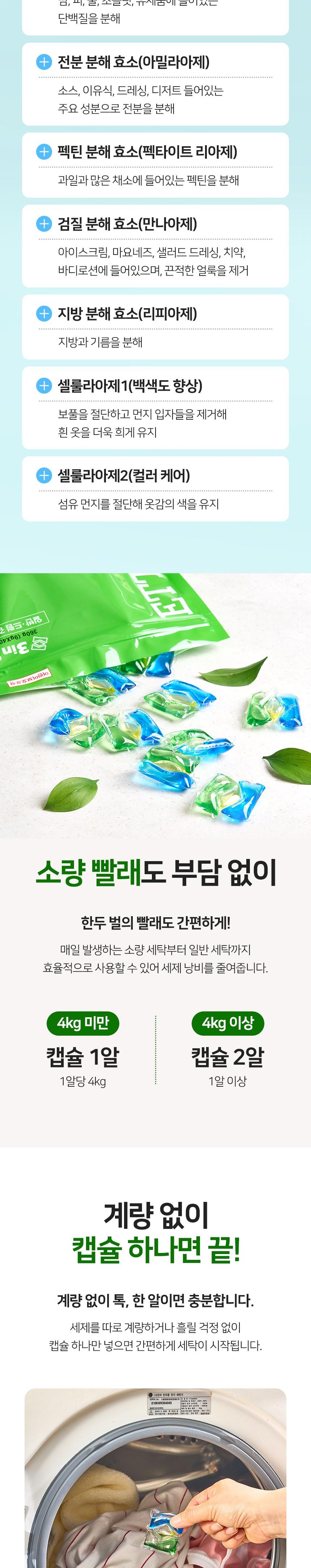 ETTERVO 에떼르보 블랑팝 퓨어화이트 캡슐세제 3in1 40개입 상세 이미지 7
