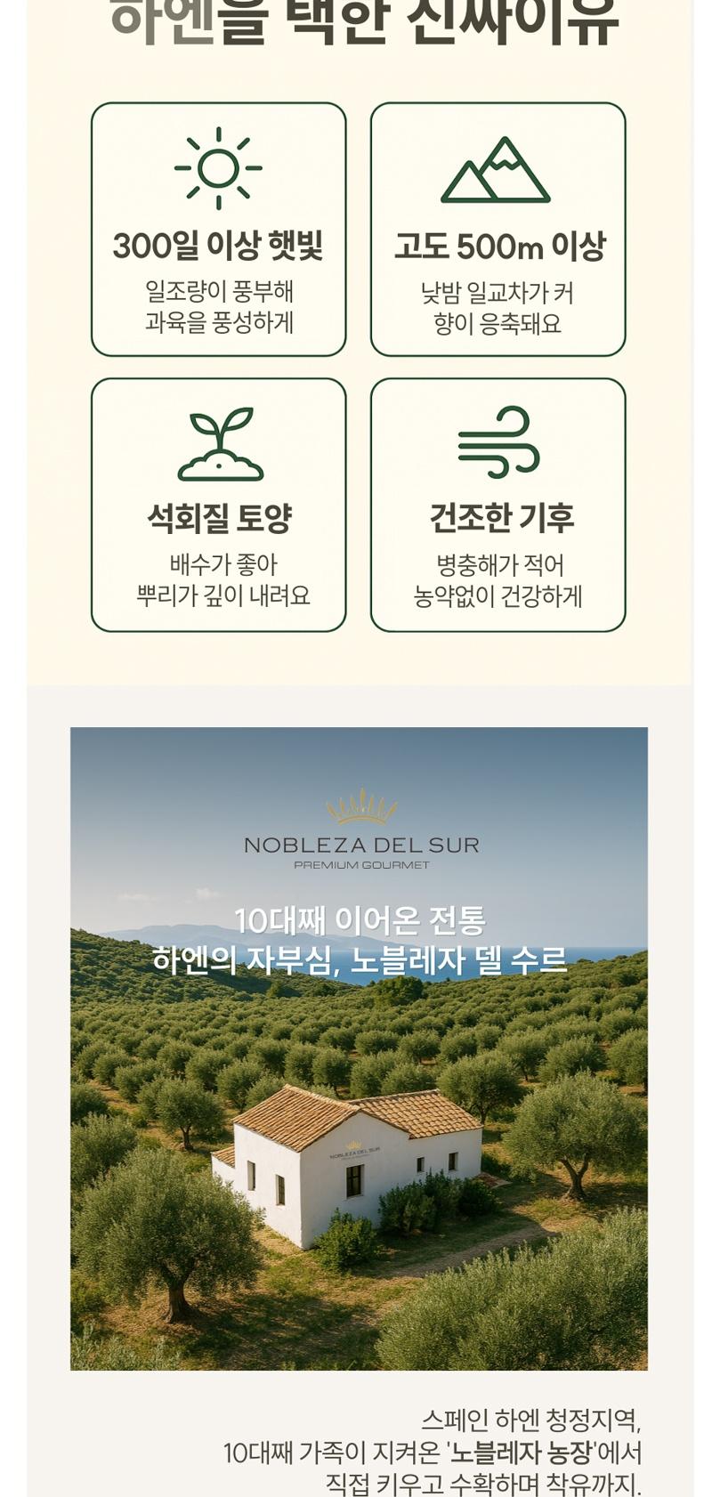 (백화점판매상품)
[노블레자 델 수르] 피쿠알 
엑스트라버진 올리브 오일 500ml 상세 이미지 6