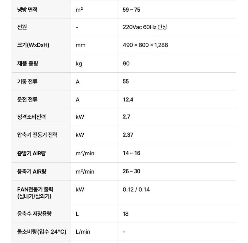 헵시바 에어렉스 이동식 에어컨 산업용 22평형 3구 HSC-3270N 상세 이미지 5