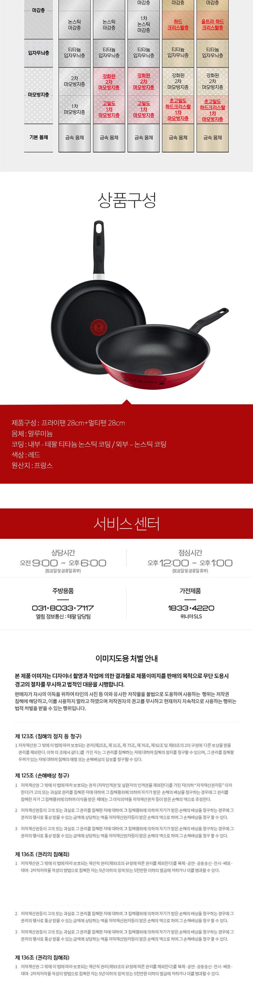 [테팔] 밸리드쿡 티타늄 프라이팬 28+멀티팬 28cm 상세 이미지 9