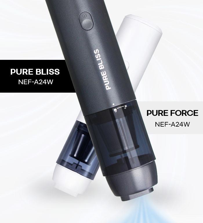 [퓨어포스] BLDC 핸디형 2in1 멀티 무선청소기 NEF-B247GW 차량용청소기 다크그레이 상세 이미지 3