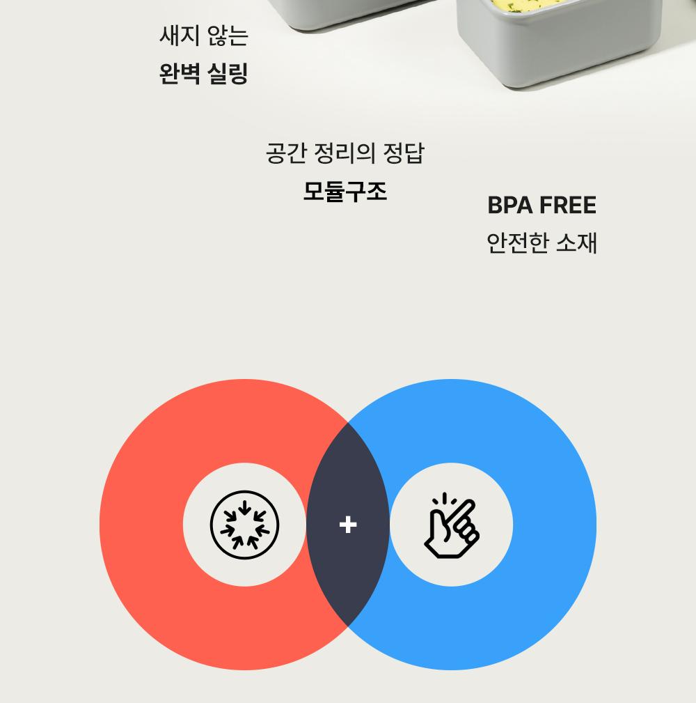 [네오플램] 퍼펙트씰O PP 직사각 밀폐용기 1100ml 상세 이미지 6