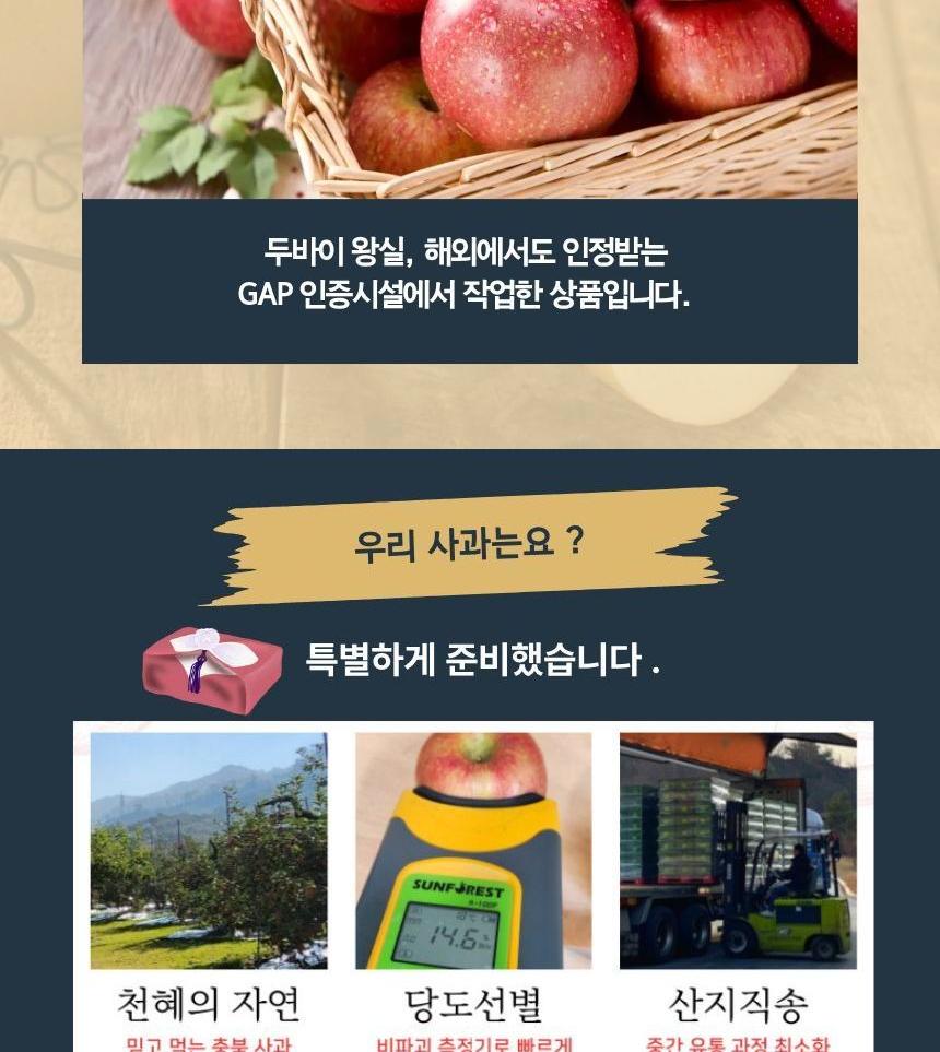 S 동원실라 프레샤인 GAP 품질 인증 사과세트 3kg 상세 이미지 5
