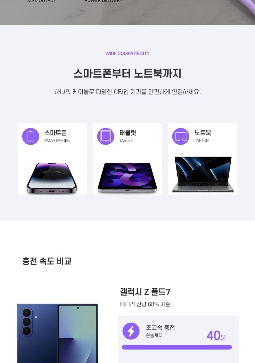 엑스트라 540도 회전식 240W 고속케이블 상세 이미지 8