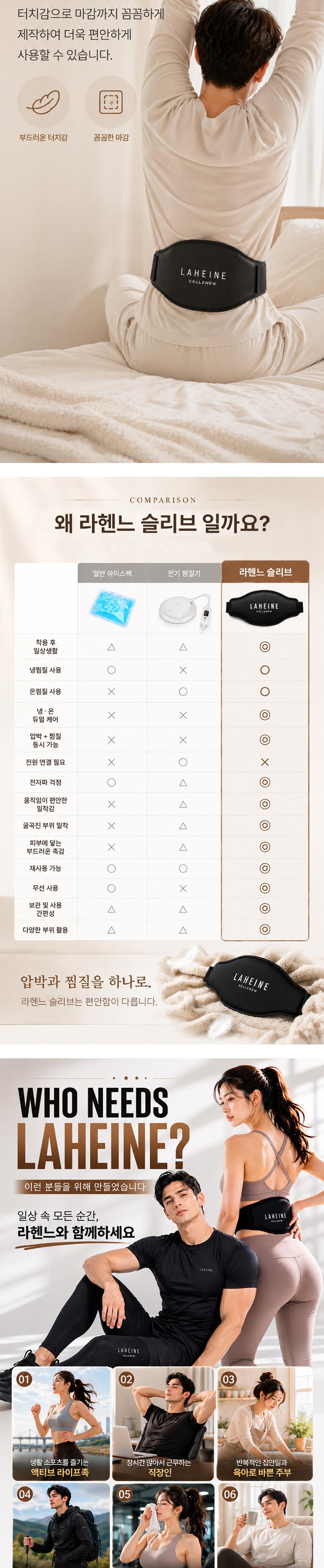 [라헨느] 셀리뉴 모션 핏 젤 아이싱 허리슬리브 상세 이미지 8